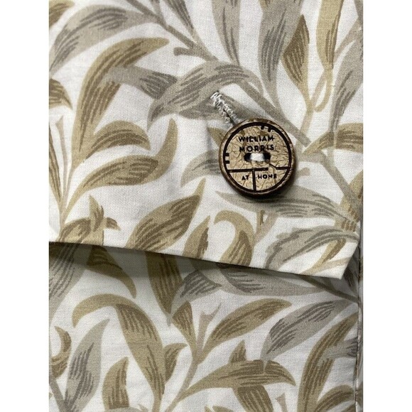 NEW William Morris KING Sheet Set WILLOW BOUGH HESSIAN Tan Gray White FREE SHIP - Picture 4 of 5